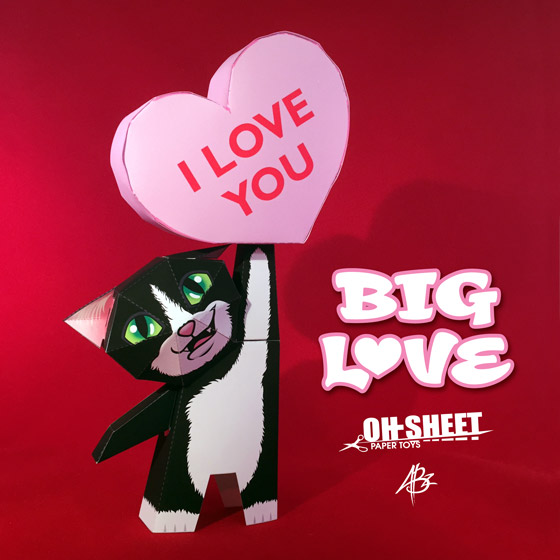 Big Love Paper Toy